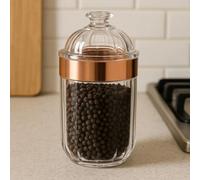Maison by Premier Medium Acrylic Canister Premier Housewares Rose Gold One Size