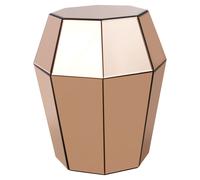 Orsina Metallic Accent Rose Gold Finish Side Table, Versatile Small Lounge Table, Easily Maintained Corner Table Orsina Gold