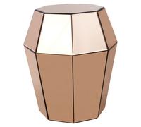 Orsina Metallic Accent Rose Gold Finish Side Table, Versatile Small Lounge Table, Easily Maintained Corner Table
