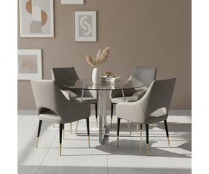 Orsina Metropolitan Glass Dining Table