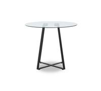 Orsina Metropolitan Matte Black Lattice Dining Table