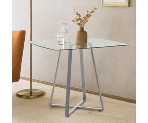 Orsina Metropolitan Square Matte Grey Dining Table