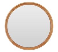 Orsina Mid Century Round Wall Mirror, Stylish Design Hallway Mirror For Livingroom, Elegant Modern Wall Mirror in Brown Orsina Brown