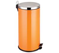 Premier Housewares Orange Pedal Bin - 30 Ltr
