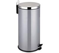 Premier Housewares Grey Stainless Steel Pedal Bin - 30 Ltr