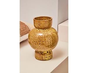 Orsina Mini Ceramic Vase, Decorative Flower Vase For Home Decor, Glazed Surface Small Ceramic Vase For Flowers