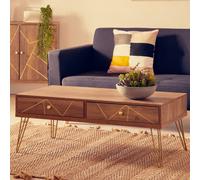 Orsina Minimal Design Coffee Table, Ample Storage Decorative Display Table, Easily Maintained Wooden Table