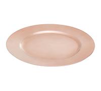 Orsina Minimalist 33cm Rose Gold Charger Plate, Functional Dinner Plate, Reliable Rose Gold Finish Dinner Plate in Copper Orsina Copper