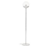 Orsina Minimalist Chrome Finish Metal Floor Lamp, Sturdy & Stable Bedroom Lamp, Versatile Tall Livingroom Lamp in Silver Orsina Silver
