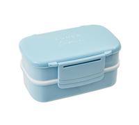 Orsina Minimalist Light Blue Lunch Box With Cutlery, Organized Lunch Box, Versatile Box With Reusable Spoon & Fork