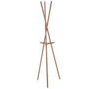 Orsina Minimalist Natural Wood Coat Stand, Functional Coat Rack Stand, Natural Bamboo Constructed Coat Stand Orsina Natural