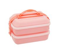 Orsina Minimalist Pink Lunch Box With Cutlery, Organized Lunch Box, Versatile Box With Reusable Spoon And Fork
