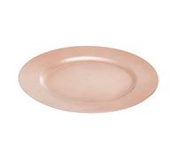 Orsina Minimalist Rose Gold Flat Style Charger Plate, Functional Dinner Plate For Dinner, Reliable Rose Gold Plate