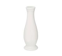 Orsina Minimalist Shape White Curved Vase, Elegant Porcelain Vase For Living Room, High Quality Flower Vase