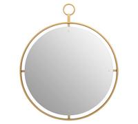 Orsina Minimalist Wall Mirror With Ring, Versatile Round Shaped Wall Mirror, Compact And Lightweight Wall Mirror