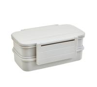 Orsina Minimalist Warm Grey Lunch Box With Cutlery, Organized Lunch Box, Versatile Box With Reusable Spoon And Fork
