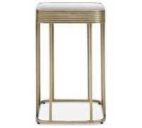 Orsina Mirrored Top Side Table With Gold Polished Frame, Modern Accent Table With Mirrored Glass Top, Side Table in Green Orsina Green
