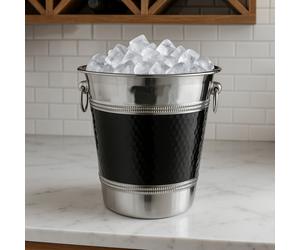 Orsina Mixology Hammered Wine Bucket in Black Orsina Black