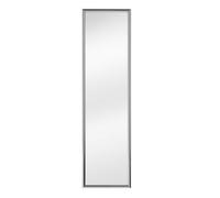 Orsina Versatile Over Door Plastic Frame Mirror, Sleek Mirror For Home, Durable Arched Mirror For Bedroom in Silver Orsina Silver
