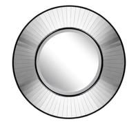 Orsina Modern Accent Wall Mirror, Sunburst Design Wall Mirror For Bedroom, Unique Indoor Wall Mirror For Hallway in Black Orsina Black