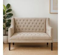 Orsina Modern Camel Velvet 2 Seat Sofa, Mid Century Design Modern Sofa For Livingroom, Luxurious Two Seater Sofa