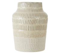 Orsina Modern Ceramic Vase For Home Decor, Embossed Design Flower Vase for Contemporary Spaces, Modern Small Vase in White Orsina White