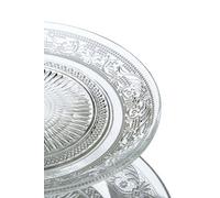 3-Tier Clear Glass Cake Stand Transparent