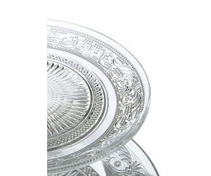 Orsina Modern Clear Glass 3 Tier Cake Stand, Functional Design 3 Tier Cake Stand, Versatile Three Tier Tray