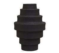 Orsina Modern Design Black Large Vase, Versatile And Stylish Flower Ceramic Vase, Lightweight Vase For Flowers