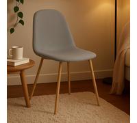 Interiors By Ph Dining Chair With Ash Wood Legs, Grey