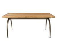 Orsina Modern Design Gold Finish Dining Table, Industrial Small Dining Table, Durable Kitchen Table For Dinner