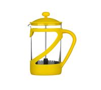 Orsina Modern Design Kenya 850Ml Cafetiere, Advanced Filtration Small Cafetiere, Comfortable Grip Coffee Cafetiere in Yellow Orsina Yellow