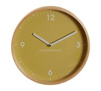 Orsina Modern Design Small Yellow Wall Clock, Sleek Clock In Kitchen, Compact And Lightweight Wall Clock For Indoor