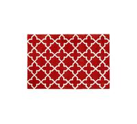 Orsina Modern Grey & White Hand Tufted Rug, Wool & Cotton Blend Soft Decorative Floor Rug, Circle Line Pattern Rug in Orange | Size: 120 cm x 180 cm Orsina Orange 120 cm x 180 cm