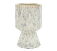 Orsina Modern Large Indoor Planter, Beige Planter, Contemporary Standalone, Flower, And Herb Planter, Round Planter