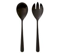 Orsina Modern Retro Matt Black Salad Servers Set Orsina Black