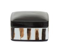 Orsina Mona Small Ceramic Trinket Box in Black Orsina Black