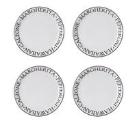 Premier Housewares Noir Pizza Plates - Set of 4