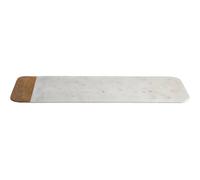 Orsina Monzaro Large Marble & Mango Wood Tray in White Orsina White