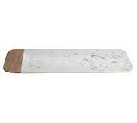 Orsina Monzaro Small White Marble And Mango Wood Serving Tray