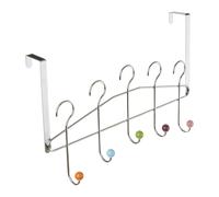 Orsina Multicoloured 5 Hook Over Door Hanger in Silver Orsina Silver