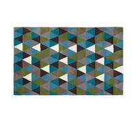 Orsina Multicoloured Large Geometric Rug, Hand Tufted Cotton Wool Blend Area Rug, Colourful Patterned Rug