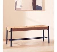 Orsina Natural Elegance Of Bench, Sturdy And Durable Handwoven Bench, Minimalist Design Organic Simple Bench