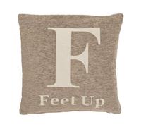 Orsina Natural 'feet Up' Words Cushion