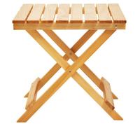 Orsina Natural Folding Table Small Folding Table, Easy To Clean Wooden Folding Table, Space-Saver Fold-Out Table