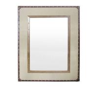 Orsina Natural Linen And Cotton Mix Mirror