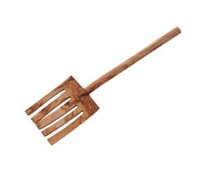Orsina Natural Olive Wood Spaghetti Server, Rustic Pasta Spoon, Noodle Utensil, Spaghetti Fork, Handmade Pasta Tool
