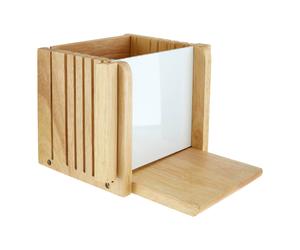 Orsina Natural Origins Bread Slicer, Wooden Foldable Bread Cutting Guide, Lightweight Rustic Bread Slicing Board in Brown Orsina Brown