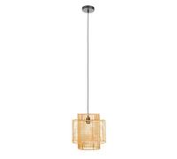 Orsina Natural Rattan Overlapping Pendant Lamp, Eco-Friendly Hanging Rattan Pendant Light, Durable Hanging Lamp
