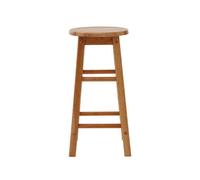 Orsina Natural Tropical Hevea Wood Bar Stool